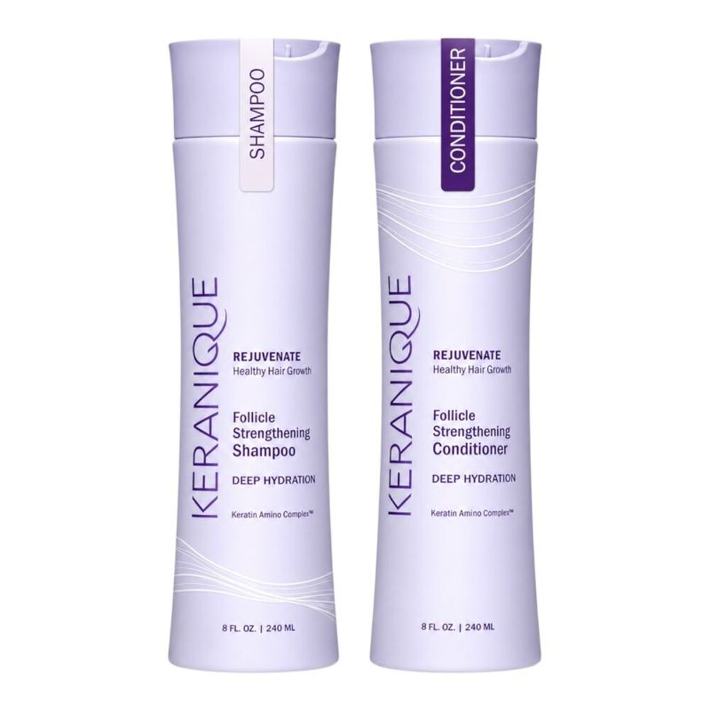 Keranique Deep Hydration Follicle Strengthening Shampoo & Conditioner 8 Oz Set